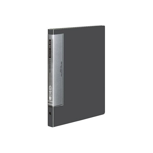 クリヤーブック替紙式濃灰Ａ４縦背幅２７ｍｍ画像