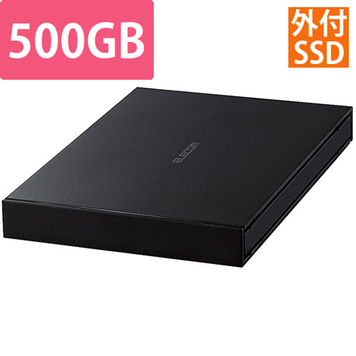 外付けポータブルSSD　500GB　ブラック　1台画像