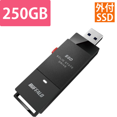 外付けSSD　SSD-PUT250U3-BKC画像