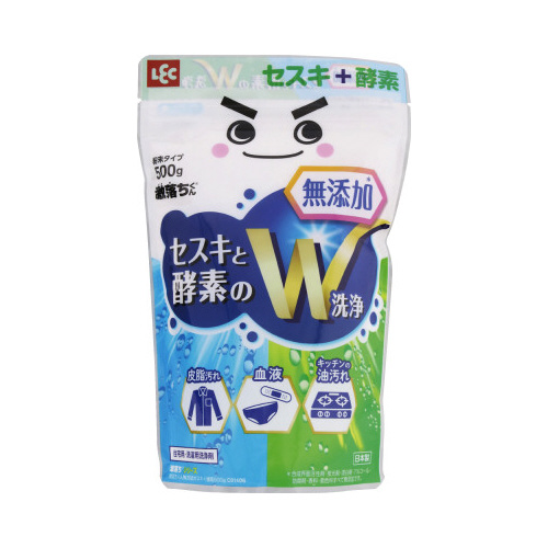 激落ちくん　無添加セスキ＋酵素５００ｇ　Ｗ洗浄