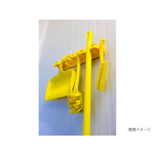 USTロングハンドルブラシ イエロー 41966 Vikan(ヴァイカン) 柔らかいブラシがついた長いハンドルが目立つ状態