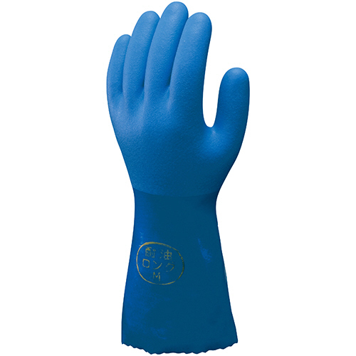 No.660 耐油ﾛﾝｸﾞ ﾋﾞﾆﾛｰﾌﾞ M ﾌﾞﾙｰ 1双画像