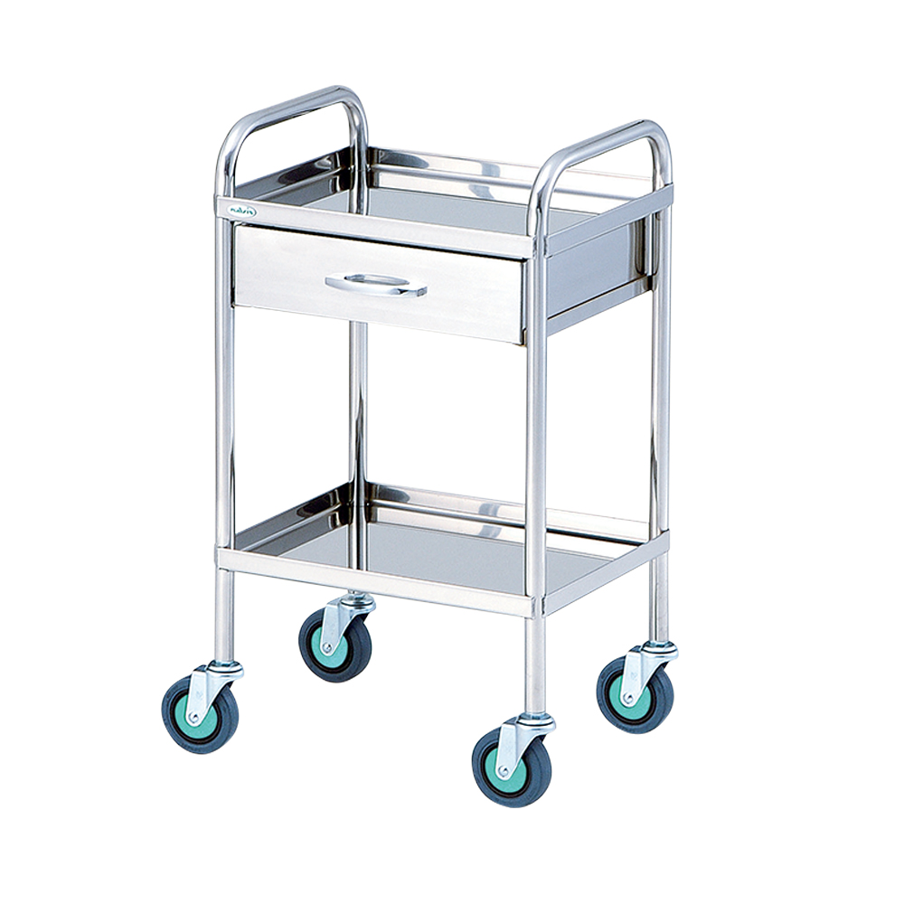 とっても静かな枠付回診車(2段) 453×353×800mm画像