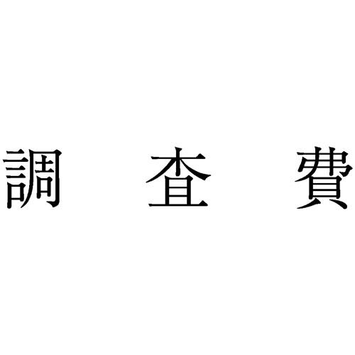 勘定科目印　583　調査費　1個画像