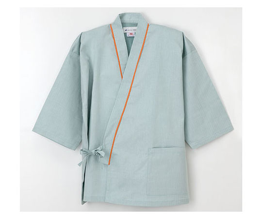 患者衣 じんべい型 グリーン M画像