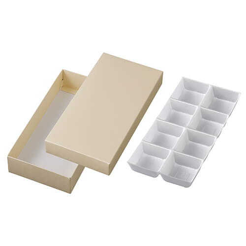 和生カップ　鳥の子色８　トレー付画像