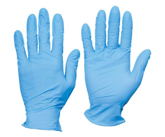使い捨てニトリル手袋TGエアー 0.06 粉無青S 100枚画像