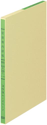 三色刷リーフ　営業費内訳帳　Ｂ５　２６穴　３冊画像