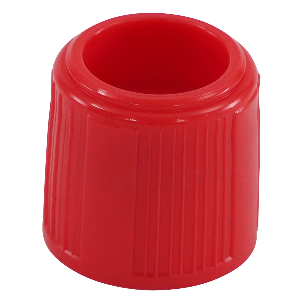 サンプルチューブ（外ネジ）用キャップ 赤 1000個入画像