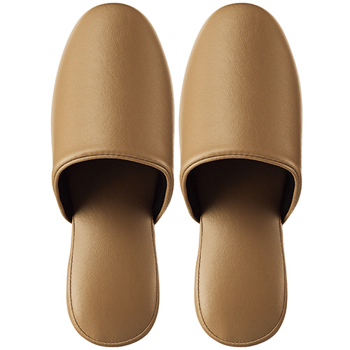 最高級ﾚｻﾞｰ調ｽﾘｯﾊﾟ 吊り込み ﾍﾞｰｼﾞｭ 1足画像