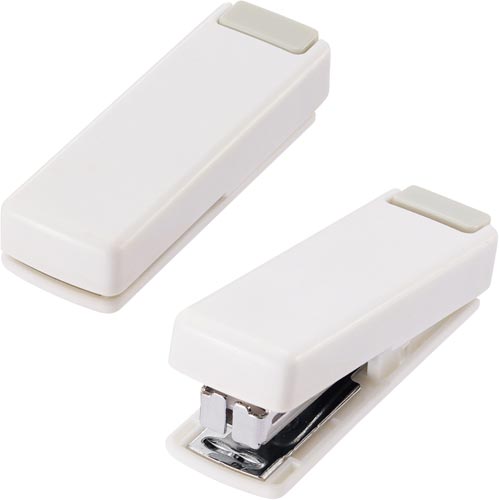 コンパクトホッチキス　１０枚とじ　白画像