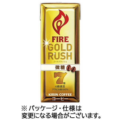 ﾌｧｲｱ ｺﾞｰﾙﾄﾞﾗｯｼｭ微糖 200mL 紙ﾊﾟｯｸ 1ｾｯﾄ(48本:24本×2ｹｰｽ)
