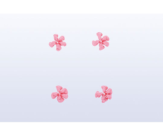 口金 花 5切 ヘソ有 #140 華やかなデザインの口金が側面から見える状態