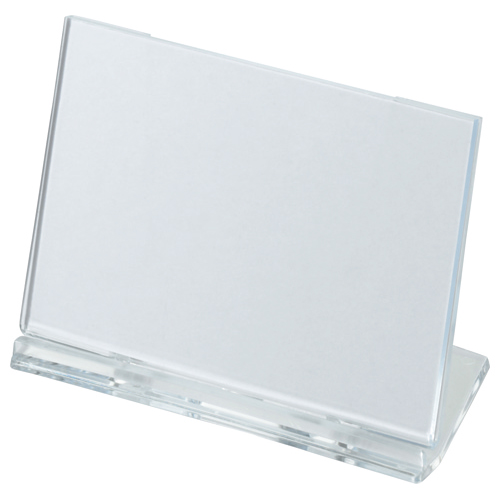ｶｰﾄﾞ立て 可動式 W100×H65mm 透明 1個画像