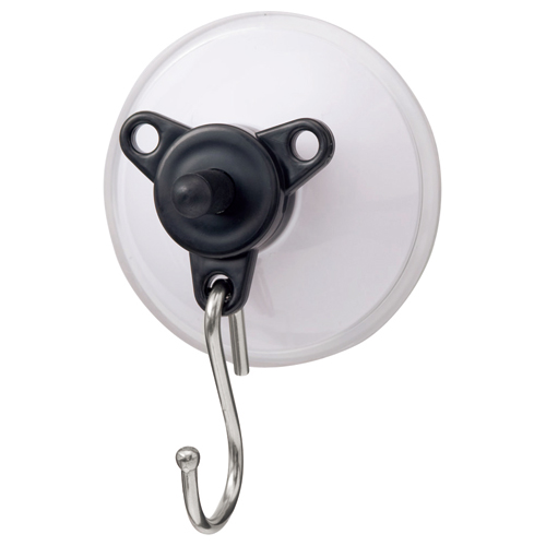 真空吸盤ﾌｯｸ ｽｰﾊﾟｰﾎﾜｲﾄﾀｺ 耐荷重8kg 1個画像