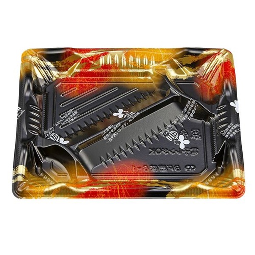 シーピー化成 弁当容器 BF恵味8-1 天舞赤B 本体(N)画像