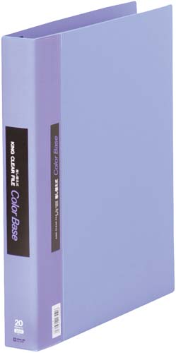 カラーベース差替式青Ａ４縦背幅４０ｍｍ３０穴３冊画像