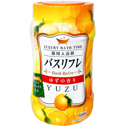 薬用入浴剤ﾊﾞｽﾘﾌﾚ ゆずの香り 本体 680g 1本画像