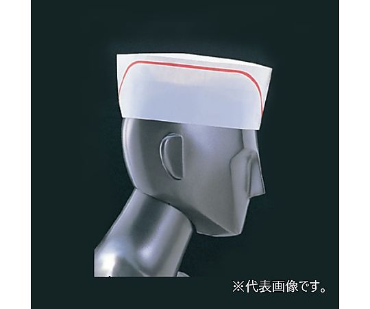 フォレージュハット「メッシュ」（100枚入）赤ライン画像