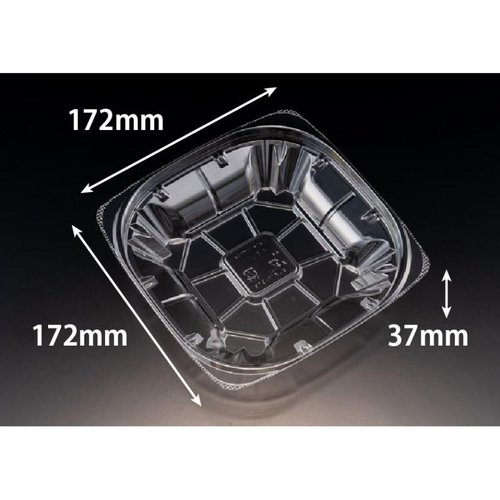 サラダ容器 バイオ ハクリア 17-37B リスパック [ケース販売]