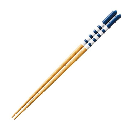 箸 23cm 食洗機対応 ナチュラル天然木 木製 ブルー画像