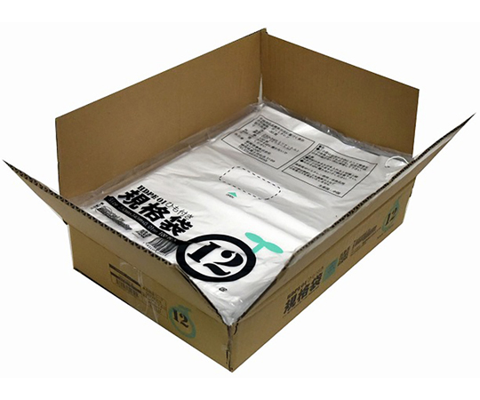 小箱売：ひも付ポリ袋　01半透明　12号　100枚×30冊入画像