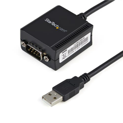 USB-RS232Cシリアル変換ケーブル　COMポート番号保持機能対応　1.8m　ブラック　1本