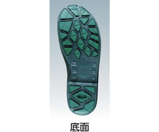 安全靴　短靴マジック式　JIS規格品　25.0cm マジック式の留め具が目立ち、側面にパターンのあるデザインが見える状態