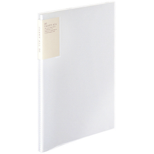 ｸﾘﾔｰﾌﾞｯｸ(ｷｬﾘｰｵｰﾙ)固定式･背ﾎﾟｹｯﾄ A4ﾀﾃ 20ﾎﾟｹｯﾄ 背幅13mm 透明 1ｾｯﾄ(6冊)画像