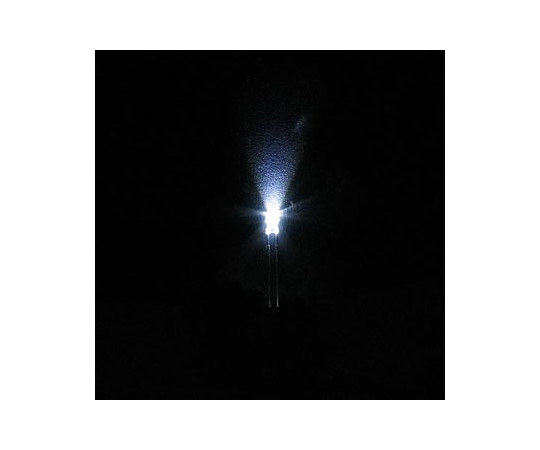 LED（3mm・白・高輝度・広指向・3.2V・20mA・2200mcd）画像
