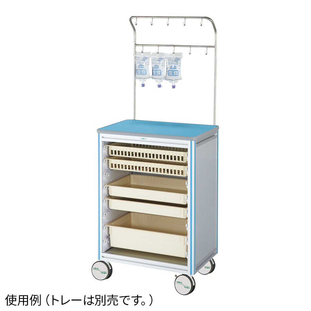 ヨーロピアンカートⅡ 点滴処置車 ブルー