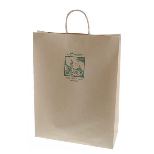 手提げ紙袋（アフタヌーン・丸紐・幅380×マチ150×高さ500mm）画像