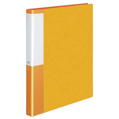 ｸﾘﾔｰﾌﾞｯｸ(POSITY) 替紙式 A4ﾀﾃ 30穴 25ﾎﾟｹｯﾄ付属 背幅33mm ｵﾚﾝｼﾞ 1冊画像