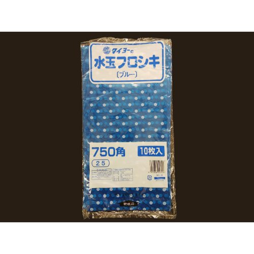 ポリ風呂敷 水玉フロシキ 750角 ブルー 中川製袋化工画像