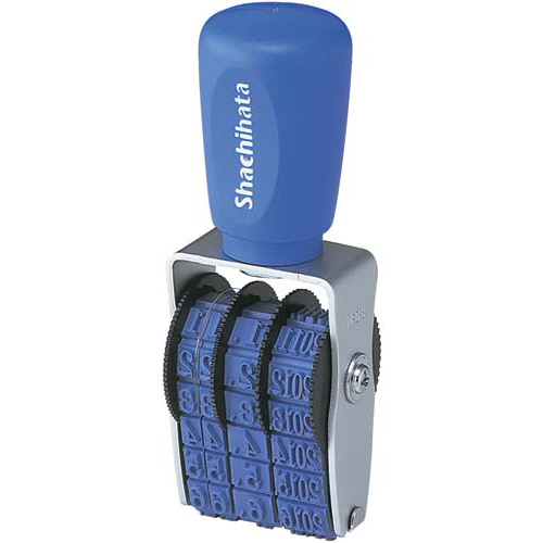 エルゴグリップ　回転ゴム印　本西暦日付３号　明朝体画像