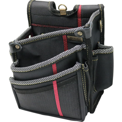 進化ｳｴｽﾄﾊﾞｯｸﾞ3段 黒/緋 右 1個画像