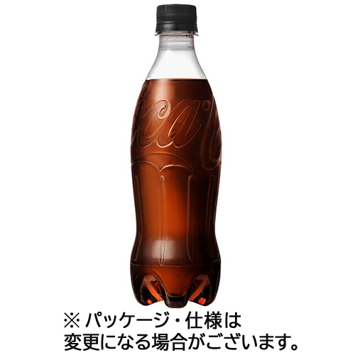 ｺｶ･ｺｰﾗ ｾﾞﾛｼｭｶﾞｰ ﾗﾍﾞﾙﾚｽ 500mL ﾍﾟｯﾄﾎﾞﾄﾙ 1ｹｰｽ(24本)画像