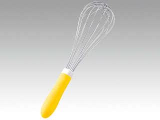 調理用品 TKG抗菌カラーハンドル泡立 25cmイエロー画像