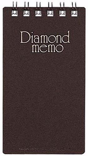 ダイヤメモ＜Ｓ＞５ｍｍ幅罫　４０枚　黒画像