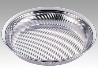 ザル 18-8 パンチング盆ざるボール24cm