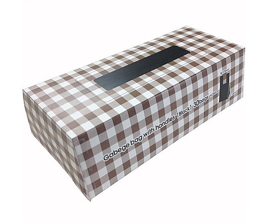 トイレ用ゴミ袋 取っ手付き 黒 BOXタイプ 1ケース（30枚×20小箱入）画像