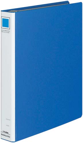 ４穴リングＦシングルレバー青Ａ４縦４５ｍｍ２０冊画像