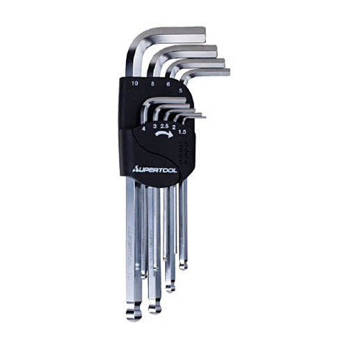 ｽｰﾊﾟｰ ﾛﾝｸﾞﾎﾞｰﾙﾎﾟｲﾝﾄ六角棒ﾚﾝﾁ(9本組)1.5~10mm 1ｾｯﾄ