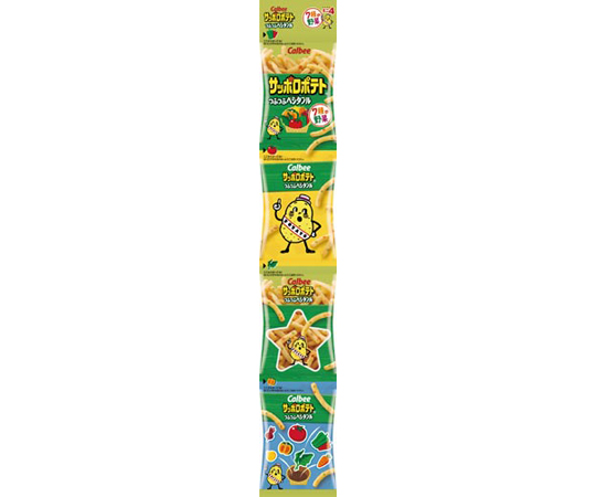 サッポロポテトつぶつぶベジタブルミニ　4連画像