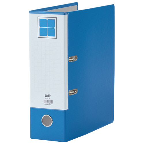 ﾚﾊﾞｰ式ｱｰﾁﾌｧｲﾙ A4ﾀﾃ 2穴 760枚収容 76mmとじ 背幅100mm 青 1ｾｯﾄ(10冊)画像