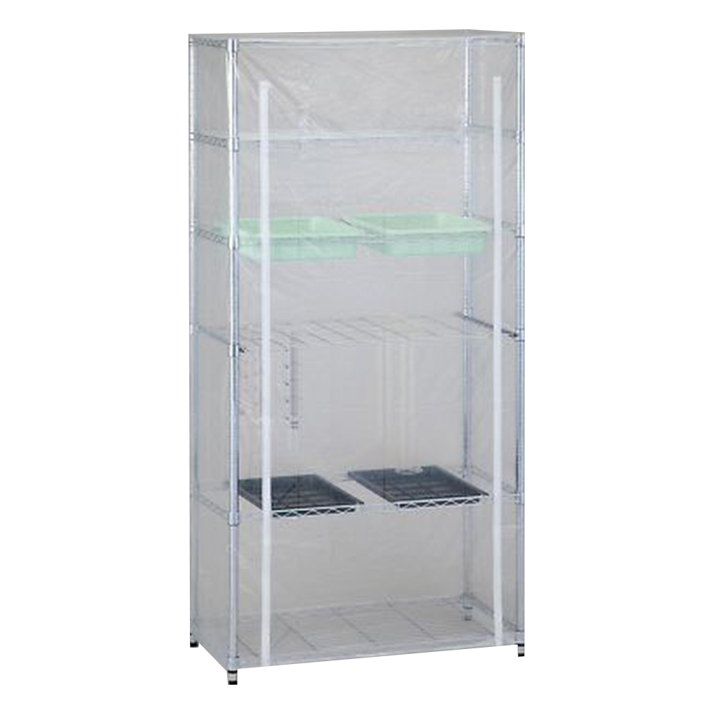 器具乾燥ラック（バスケット・カーテン付）　本体セット画像