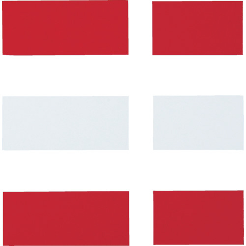 ﾏｸﾞﾈｯﾄﾀﾞﾌﾞﾙｶﾗｰｼｰﾄ 赤･白 1ｾｯﾄ画像