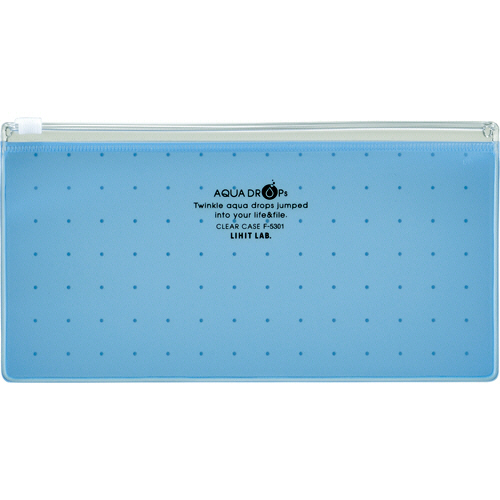 AQUA DROPs ｸﾘﾔｰｹｰｽ PEN(通帳) 青 1枚画像