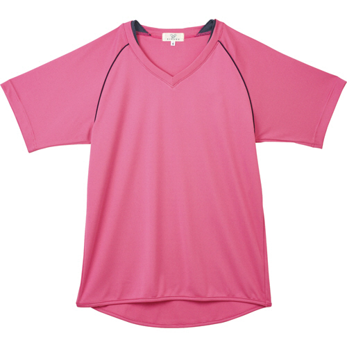 入浴介助用ｼｬﾂ ｱﾏﾝﾄﾞﾋﾟﾝｸ Mｻｲｽﾞ 1着画像