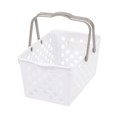 ハンドルバスケットＭ　ホワイト画像
